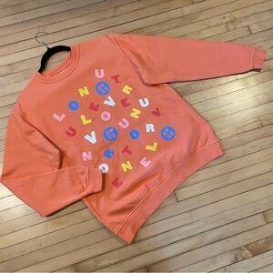 HARRY STYLES 2022 Love On Tour Merch Alphabet Soup Crewneck Orange Unisex